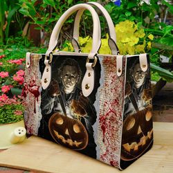 Halloween Horror Characters Leather Bag Purses For Women,Halloween Bags and Purses,Handmade Bag