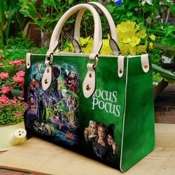 Hocus Pocus Leather Handbag,Hocus Pocus Leather Bag,Halloween Crossbody Bag