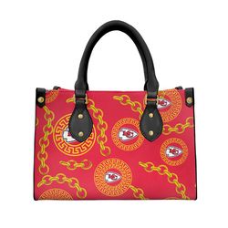 Kansas City Chiefs Chain Pattern Limited Edition Fashion Lady Handbag