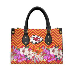Kansas City Chiefs Flower Pattern Limited Edition Fashion Lady Handbag