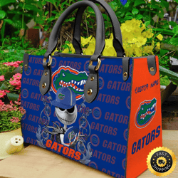 Florida Gators NCAA Jack Skellington Women Leather Bag