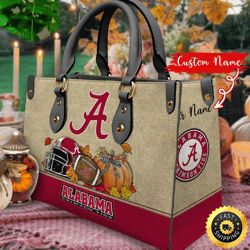 NCAA Alabama Crimson Tide Autumn Women Leather Bag