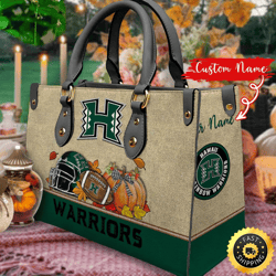 NCAA Hawaii Rainbow Warriors Autumn Women Leather Bag