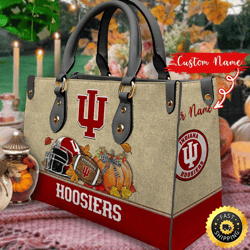 NCAA Indiana Hoosiers Autumn Women Leather Bag