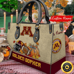 NCAA Minnesota Golden Gophers Autumn Women Leather Bag