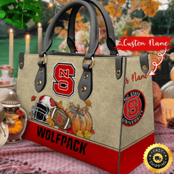 NCAA NC State Wolfpack Autumn Women Leather Bag
