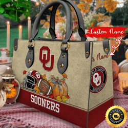 NCAA Oklahoma Sooners Autumn Women Leather Bag