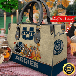 NCAA Utah State Aggies Autumn Women Leather Bag