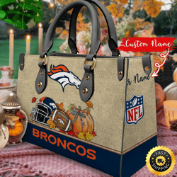 NFL Denver Broncos Autumn Women Leather Bag