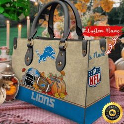 NFL Detroit Lions Autumn Women Leather Bag