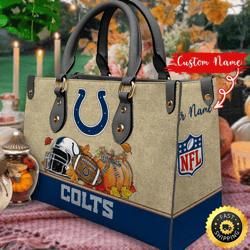 NFL Indianapolis Colts Autumn Women Leather Bag