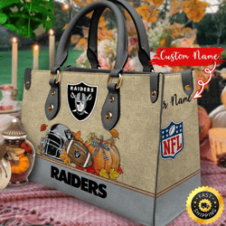 NFL Las Vegas Raiders Autumn Women Leather Bag