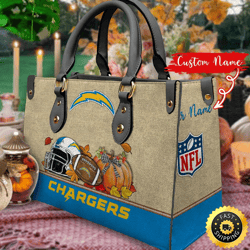 NFL Los Angeles Chargers Autumn Women Leather Bag