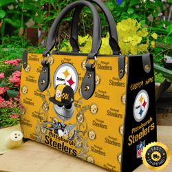 Pittsburgh Steelers NFL Jack Skellington Women Leather Bag