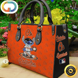 Baltimore Orioles Stitch Women Leather Hand Bag