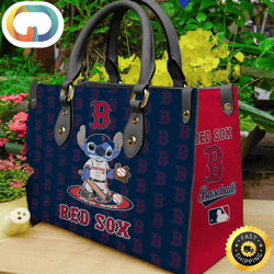 Boston Red Sox Stitch Women Leather Hand Bag
