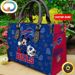 Buffalo Bills NFL Minnie Halloween Women Leather Hand Bag
