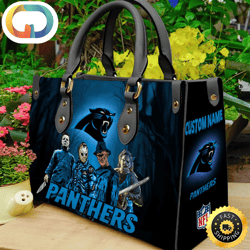 Carolina Panthers NFL Halloween Women Leather Hand Bag