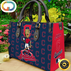 Cleveland Indians Groot Women Leather Hand Bag