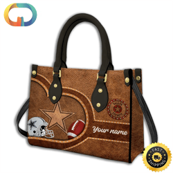 Dallas Cowboys Custom Name NFL Leather Bag