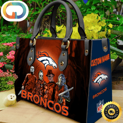 Denver Broncos NFL Halloween Women Leather Hand Bag