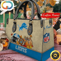 Detroit Lions Autumn Women Leather Hand Bag