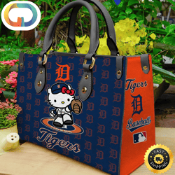 Detroit Tigers Kitty Women Leather Hand Bag