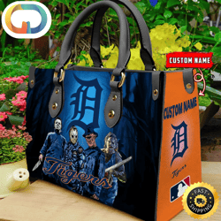 Detroit Tigers MLB Halloween Women Leather Hand Bag