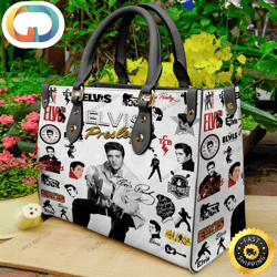 Elvis Presley 3D The King Rock Leather Handbag