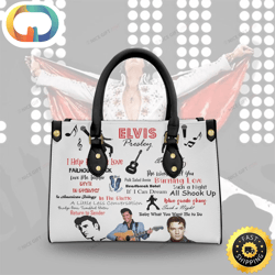 Elvis Presley The Rock Women 3D Leather Handbag