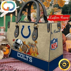 Indianapolis Colts Autumn Women Leather Hand Bag