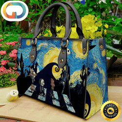 Jack Skellington Starry Night Women 3D Leather Bag