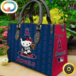 Los Angeles Angels Kitty Women Leather Hand Bag