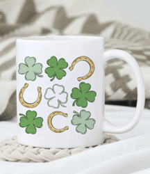 Happy St. Patrick's Day Mug, Retro St Patrick Day Mug, Shamrock Mug, Clover Mug, Gift For Friends, Gift For Her