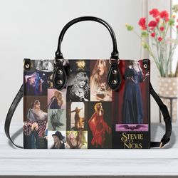 Stevie Nicks Women Leather Handbag, Travel handbag, Gift for fan