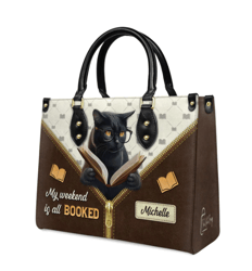 My Weekend Is All Booked Personalized Leather Bag, Personalized Gifts, Gift for Her, Gift For Lovers
