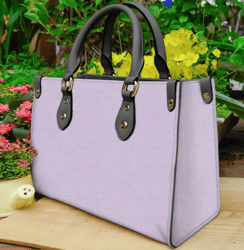 Purple Cotton Candy Leather Handbag, Women Leather HandBag, Gift for Her, Teacher Gift, Birthday Gift, Mother Day Gift