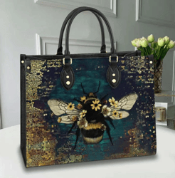 Bee Bag Gorgeous Bee Leather Handbag, Women Leather HandBag, Gift for Her, Teacher Gift, Birthday Gift, Mother Day Gift