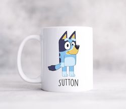Bluey Cartoon Mug Bluey, Fun Gift, Coffee Mug, Teenager, Young Adult Mug, Personalized Mug