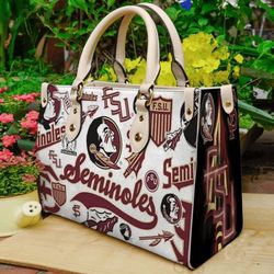 Florida State Seminoles Leather Handbag Gift For Women