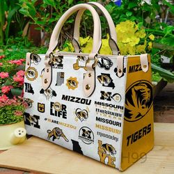 Missouri Tigers Luxury Handbag, Leather Bag For Women