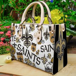 New Orleans Saints Love Women Leather Hand Bag
