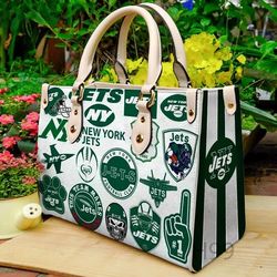 New York Jets Leather Bag, Women Leather Hand Bag