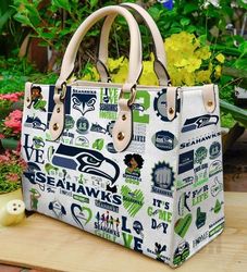 Seattle Seahawks Lover Bag, Women Leather Hand Bag, Seattle Seahawks Leather Handbag