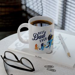 Bluey Best Dad Ever Jumbo Mug, Bluey Fathers Day Gift, Bluey Coffee Mug, Bluey Dad B Day Gift, Bluey Coffee Cup