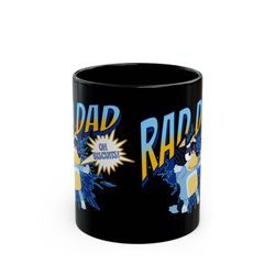 Bluey Rad Dad Bandit Coffee Mug, Bluey Mug For Dad, Bandit Coffee Cup, Bluey Fathers Day Gift, Cool Dads Club Birthday