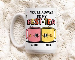 Custom Best Friend Mug, Bestie Ceramic Cup Personalized, Best Friend Friendship Mug, Friends Mug, Friend Birthday Mug