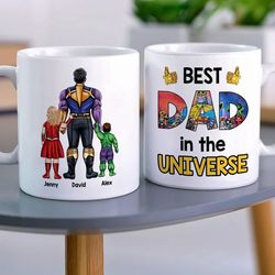 Superhero Dad Mug, Fathers Day Mug, Best Dad Ever Mug, Super Dad Mug, Fathers Day Gift, Daddy Mug, Gift For Dad