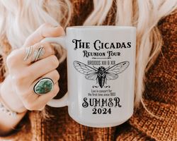 Cicada Emergence 2024 Mug Funny Cicada Coffee Cup For Insect Bug Lover Vintage Insect Fan Entomologist Gift Cicada Bug