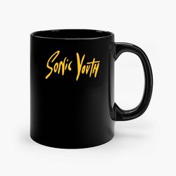 Sonic Youth 1981 Black Ceramic Mug, Funny Gift Mug, Gift For Her, Gift For Him